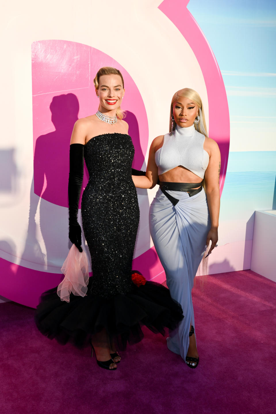 Nicki Minaj Attends ‘Barbie’ Pink Carpet Premiere: “It’s A Very Full ...