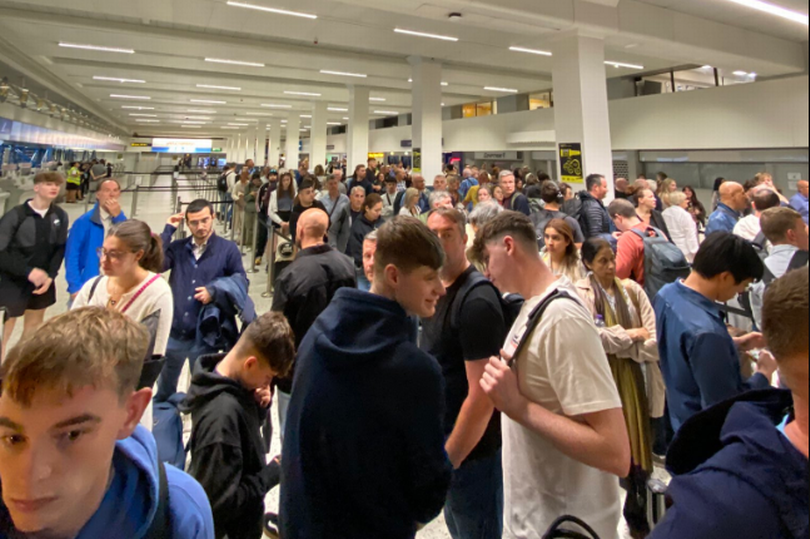 There has been mayhem at Manchester Airport today