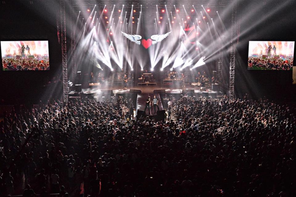 Indonesian rock band Dewa 19 held its reunion concert at the Shah Alam Stadium’s indoor arena, Malawati, on February 2, 2019. — Picture by Malay Mail/Shafwan Zaidon

