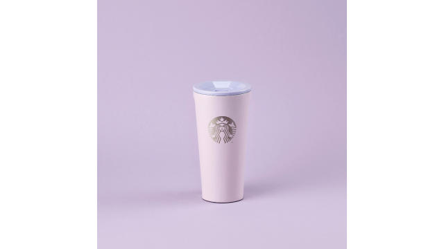 Starbucks + Corkcicle Pink And Purple Stainless Steel Tumbler 16oz. (Photo: Shopee SG)