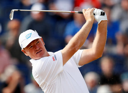 FILE PHOTO: Golf - South Africa's Ernie Els in action during the first round of the 147th Open Championship - Carnoustie, Britain - July 19, 2018 REUTERS/Jason Cairnduff/File Photo