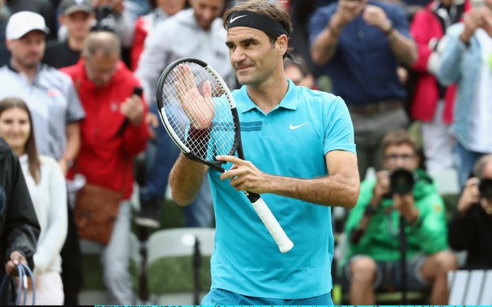 Tennis legend Roger Federer played with Wilson rackets