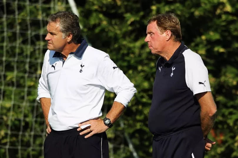 Kevin Bond alongside Harry Redknapp during their time at Tottenham -Credit:Dean Mouhtaropoulos/Getty Images