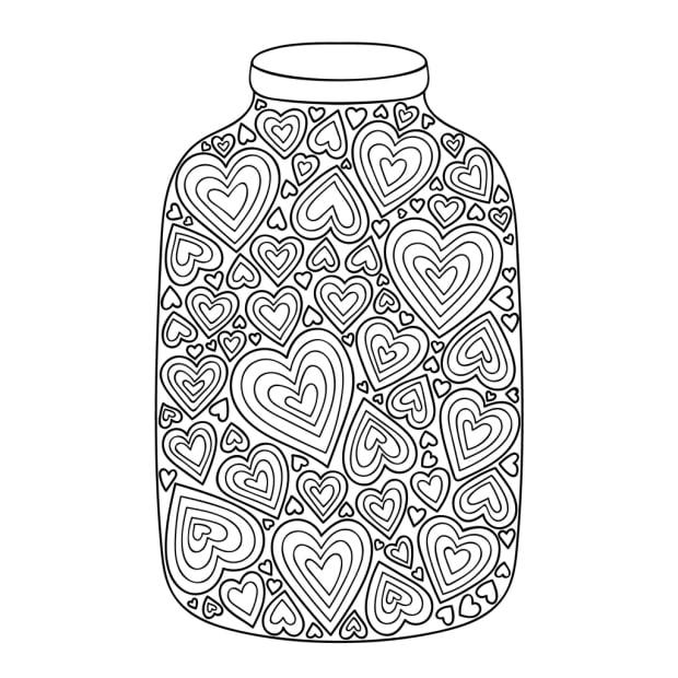 30 Free Printable Valentine's Day Coloring Pages for Kids and Adults