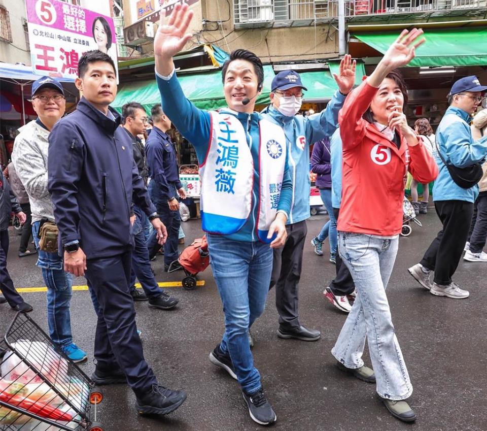 台北市長蔣萬安今表示，從國民黨台北市中山、北松山立委候選人王鴻薇在地服務、在立法院的問政表現，就知道國民黨絕對最值得人民信賴。（本報資料照片）