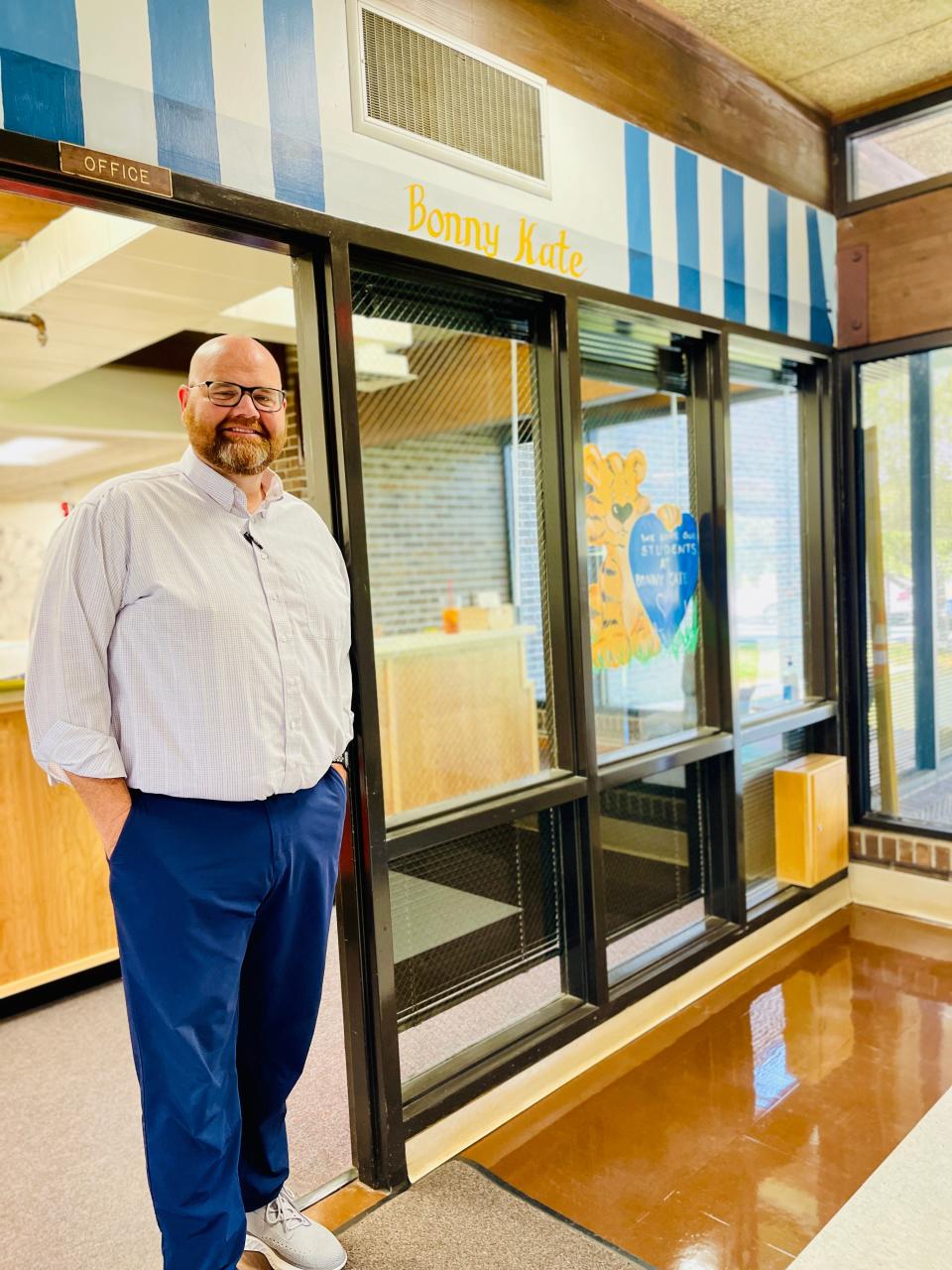 “I have piloted a number of things,” said new Bonny Kate Elementary principal Rocky Riley. “In 2001 I was the first true robotics and engineering teacher and went to Knox County Schools’ central office at a young age. I decided to leave central office to be back around kids. I think that is my calling."