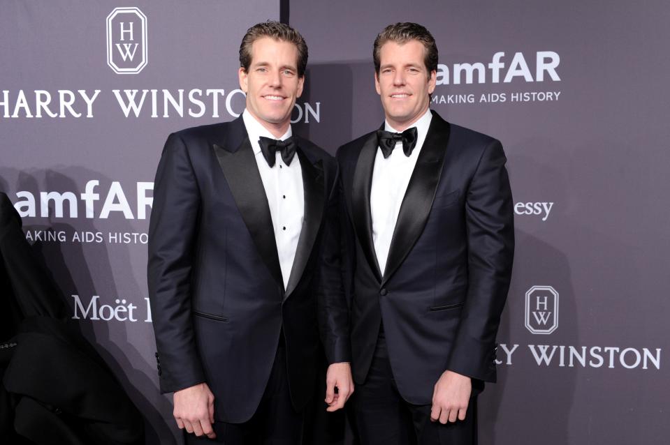 Internet entrepreneurs Cameron and Tyler Winklevoss have made big money out of cryptocurrencies (Craig Barritt/Getty Images)