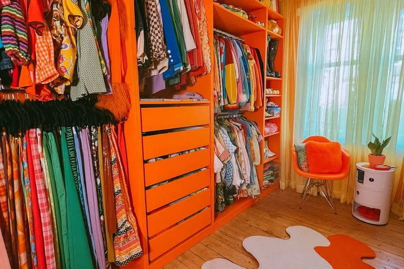 Sheri's closet -Credit:SWNS