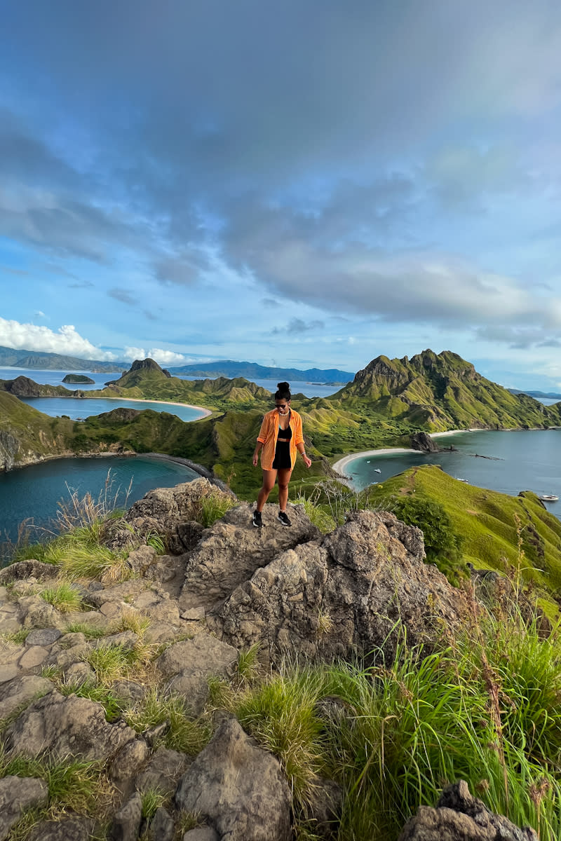 Patel takes in the scenery on a solo trip to Indonesia. (Christina Patel/SWNS)