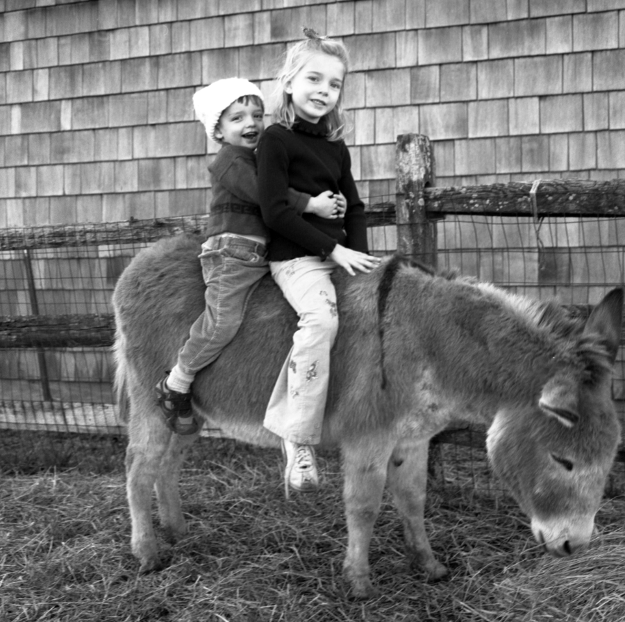Pryde took this picture of McPhee’s two children, Jasper and Plivia, on the farm in 2008.