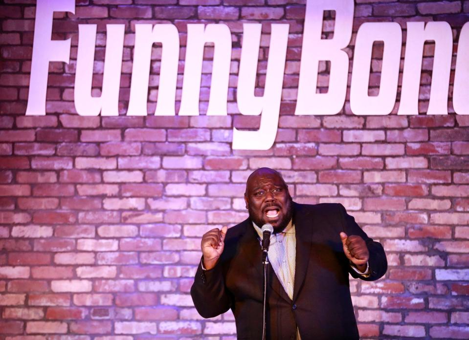 Comedian and actor Faizon Love performs at The Funny Bone at Easton in Columbus on March 15, 2017.