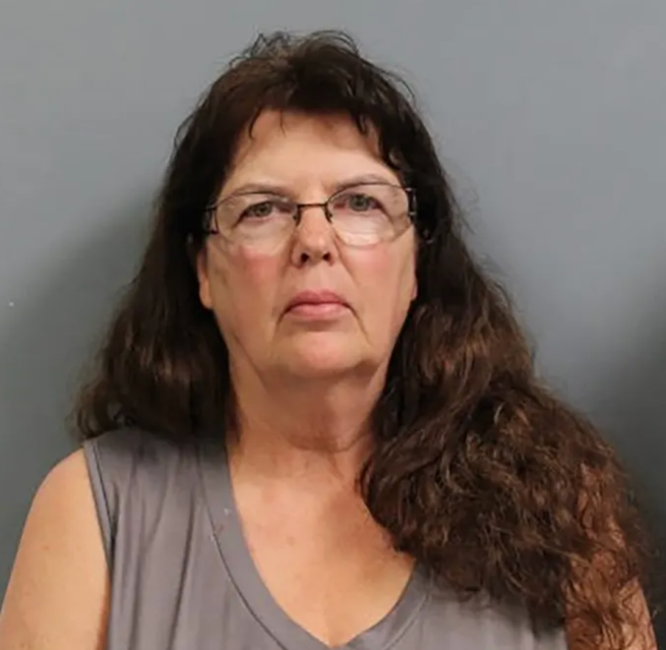 Jeanne Whitefeather, pictured in a booking photo, is back behind bars alongside Donald Lantz after Judge Maryclaire Akers raised their bond amounts to $500,000 each (West Virginia Division of Corrections and Rehabilitation)