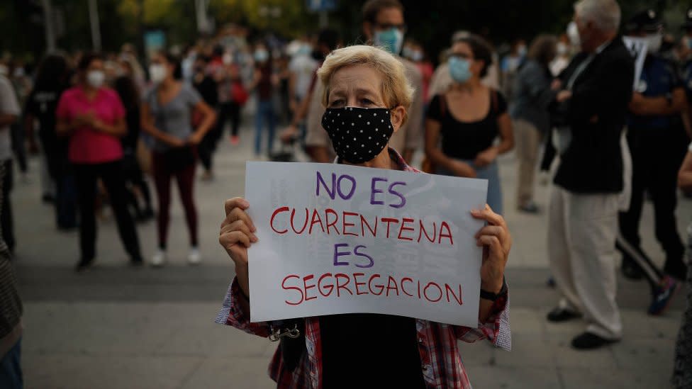 Protestas en Madrid, 20 de septiembre