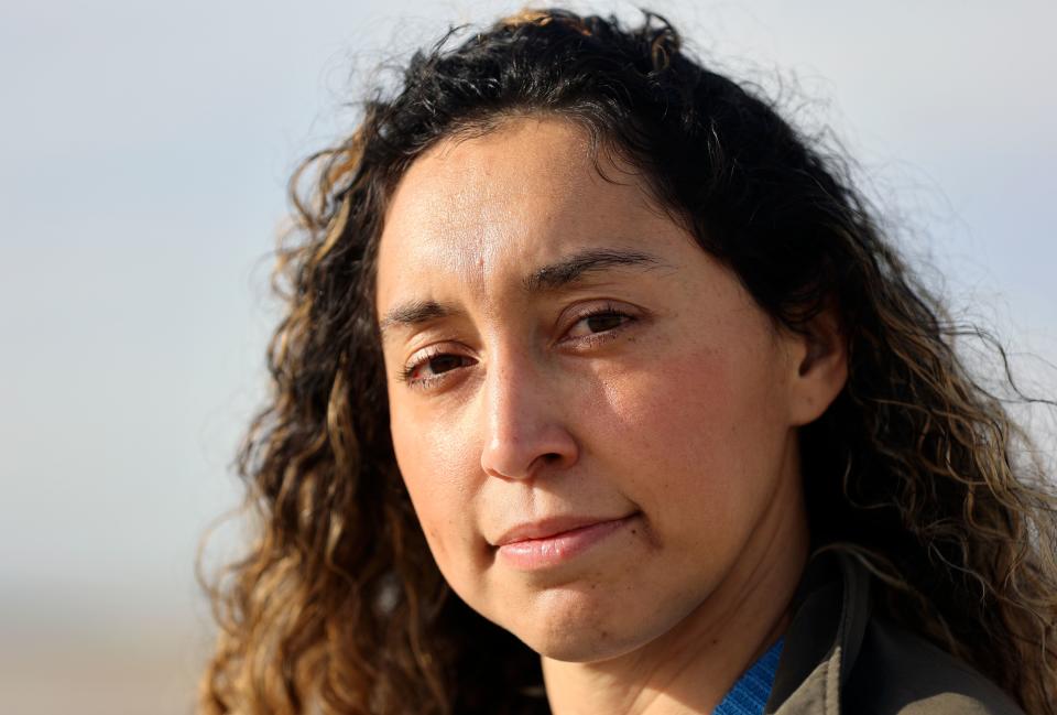 Aydee Palomino, Alianza project manager, poses for a portrait near the North Shore Beach and Yacht Club and the Salton Sea in North Shore, Calif., on Monday, Dec. 11, 2023. | Kristin Murphy, Deseret News