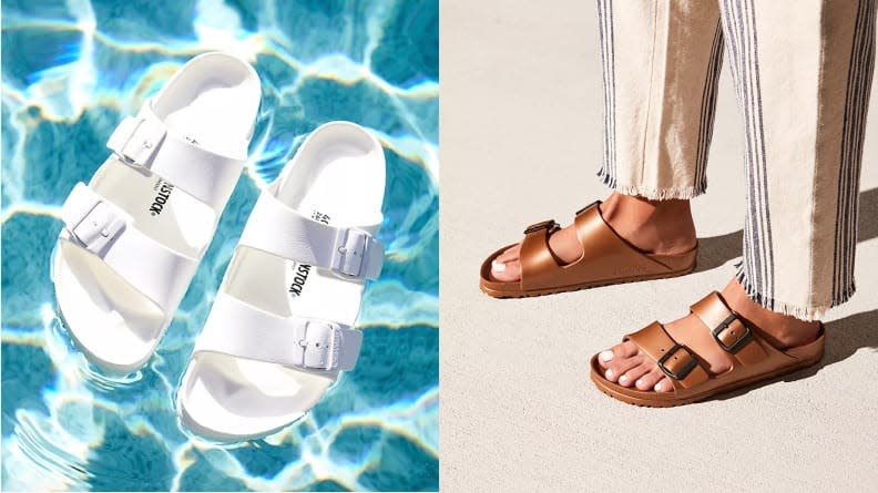 Crocs might be cozy, but these rubber Birks are stylish, too--in a retro, '70s way, that is.
