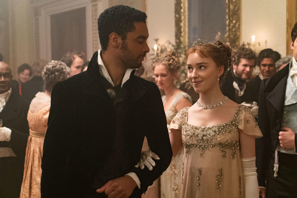 REGÉ-JEAN PAGE as SIMON BASSET and PHOEBE DYNEVOR as DAPHNE BRIDGERTON<span class="copyright">LIAM DANIEL/NETFLIX—© 2020 Netflix, Inc.</span>