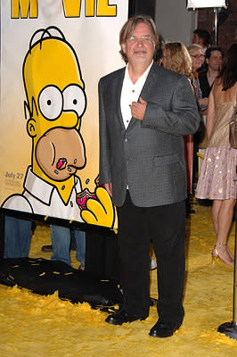 Matt Groening at the Los Angeles premiere of 20th Century Fox's The Simpsons Movie