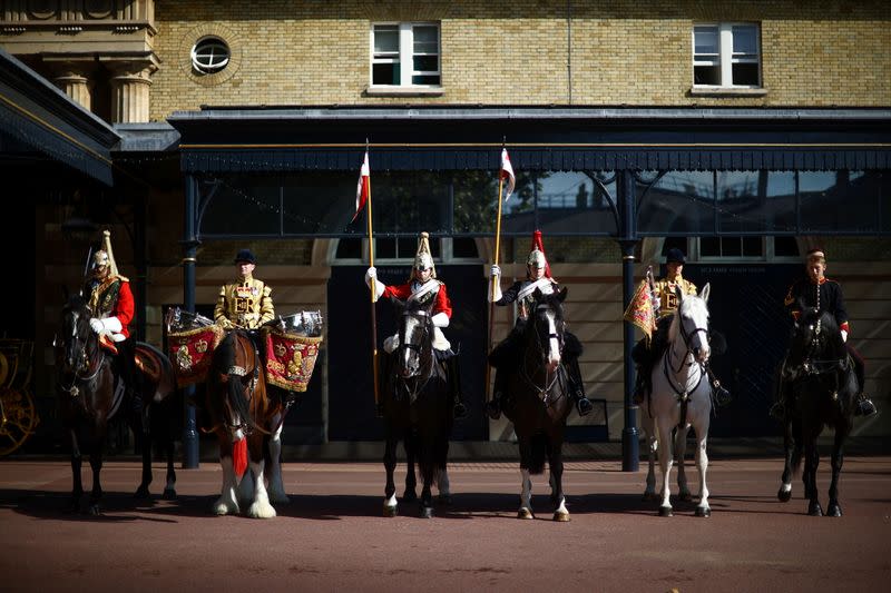 'Platinum Jubilee Celebration: A Gallop Through History' media launch at Buckingham Palace in London