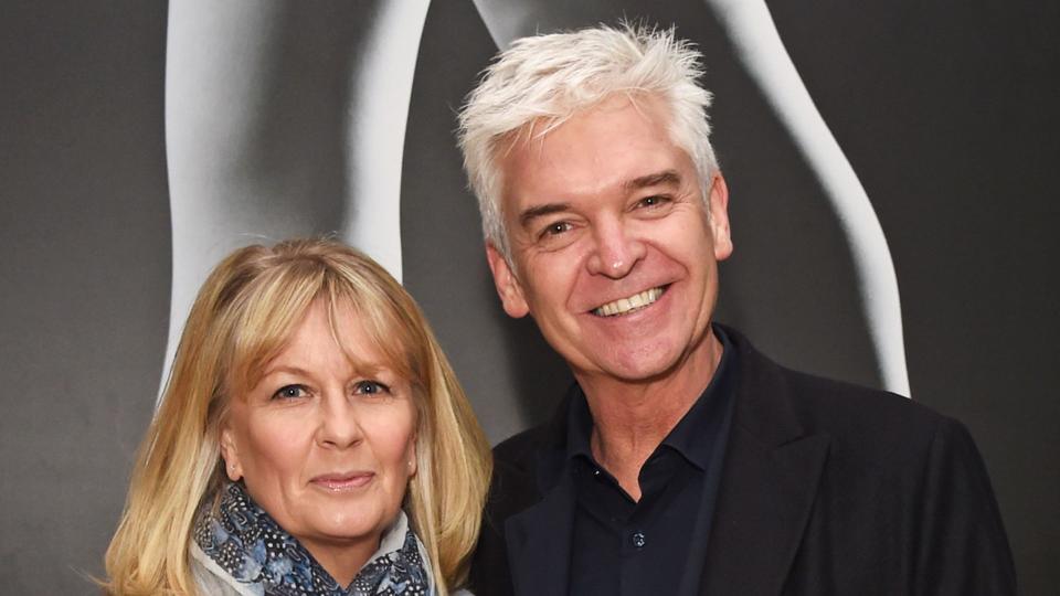 Phillip Schofield and Stephanie Lowe attend the opening night reception of the English National Ballet's production of 