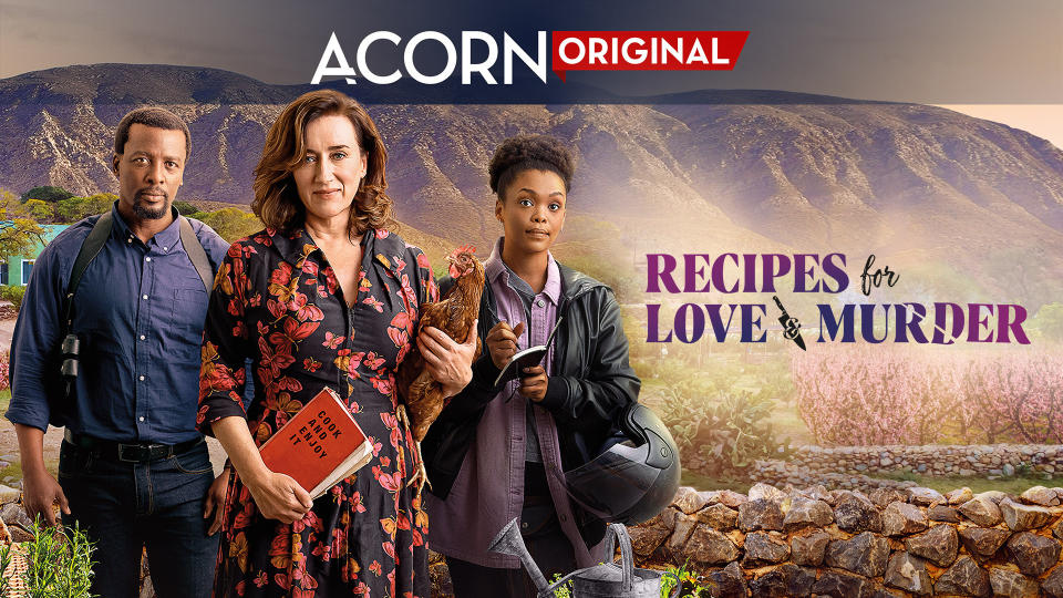 Maria Doyle Kennedy, Kylie Fisher in ‘Recipes for Love and Murder’ - Credit: Acorn TV.