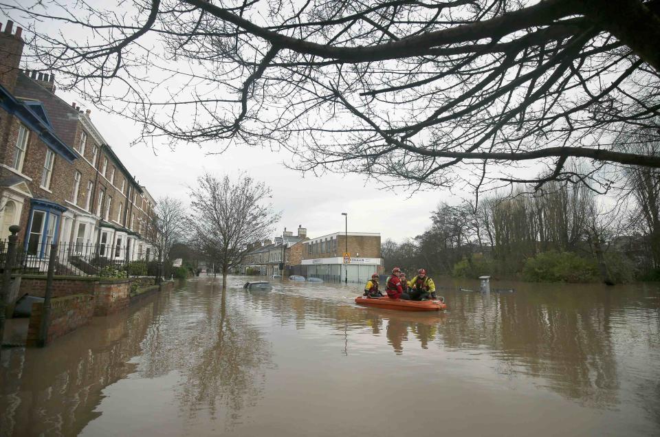 Severe flooding in northern England