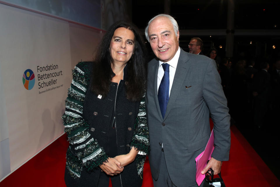 Françoise Bettencourt y su esposo Jean-Pierre Meyers (Foto:Getty)