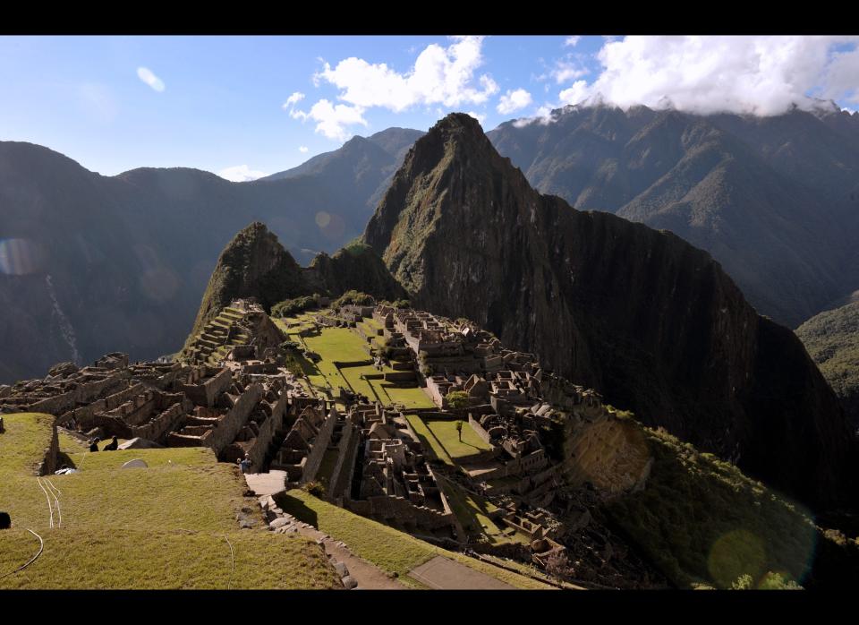 This year, the Inca compound celebrated the centennial commemoration of its discovery by American adventurer and archaeologist Hiram Bingham in 1911. CRIS BOURONCLE/AFP/Getty Images