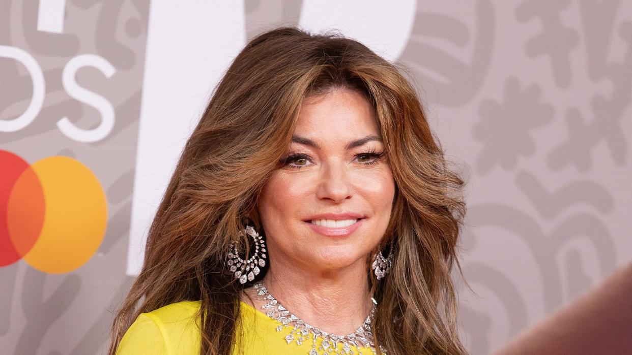 shania twain at the brit awards 2023 arrivals