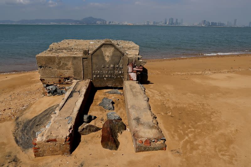 The Wider Image: Model soldiers and secret bunkers on Taiwan's front line with China