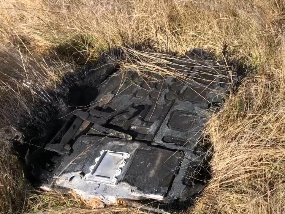 Debris found in a field in new south Wales.