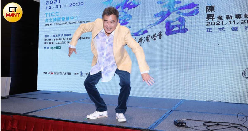 去年因為口腔癌開刀，讓陳昇中斷連續27年的跨年演唱會。（攝影／焦正德）