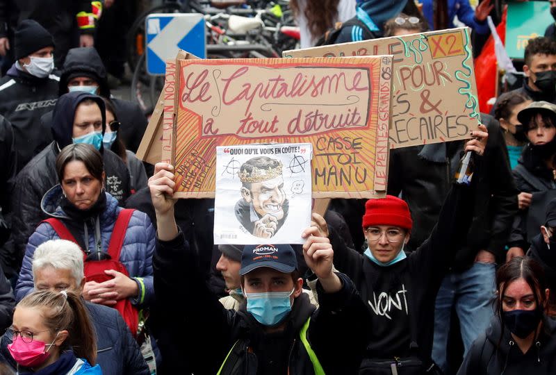 Traditional May Day march in Paris