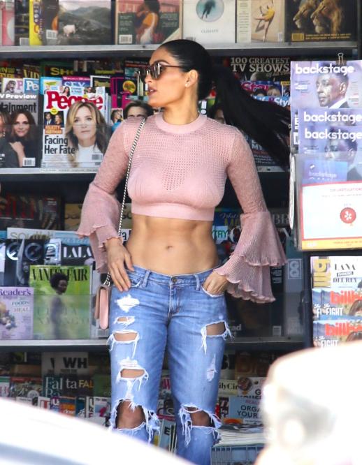 Nikki Bella Shows Off Her Hot Abs On the Way to the Gym