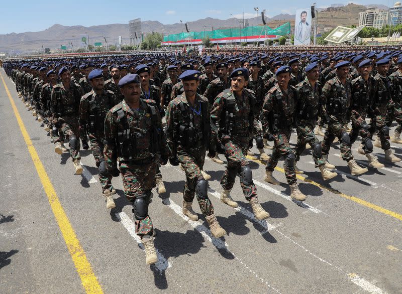 Houthis hold military parade to mark anniversary of their takeover in Sanaa