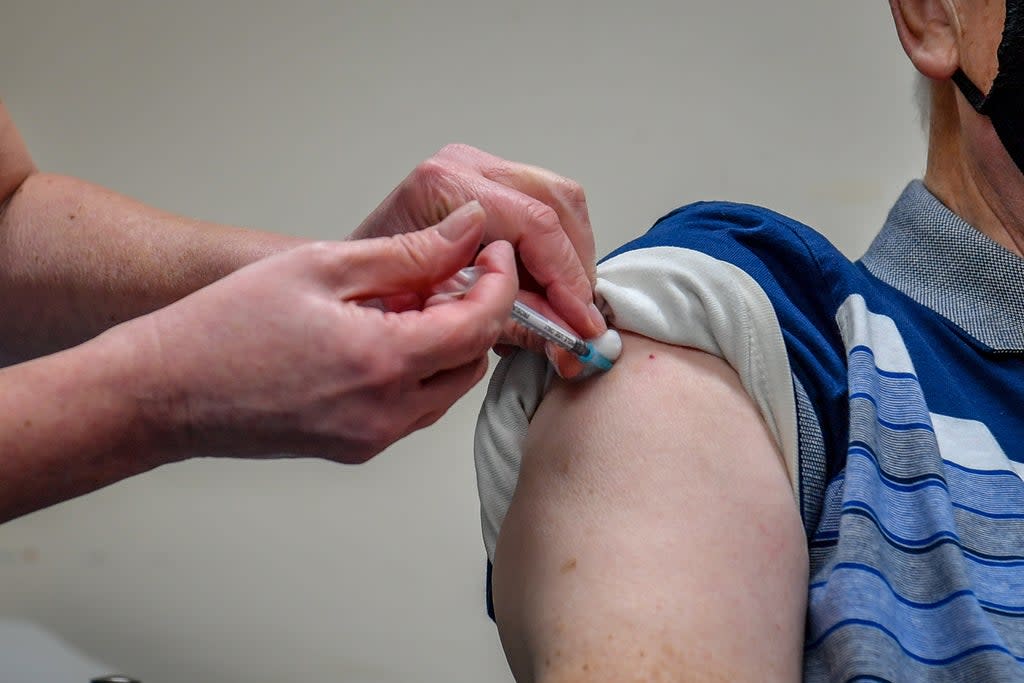 A man receiving a Covid-19 vaccine (PA) (PA Wire)