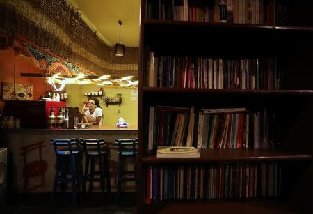 AbdelRahman Saad, the owner of the bookshop where the new "scream room" is found, is seen in Cairo, Egypt October 23, 2016. REUTERS/Mohamed Abd El Ghany