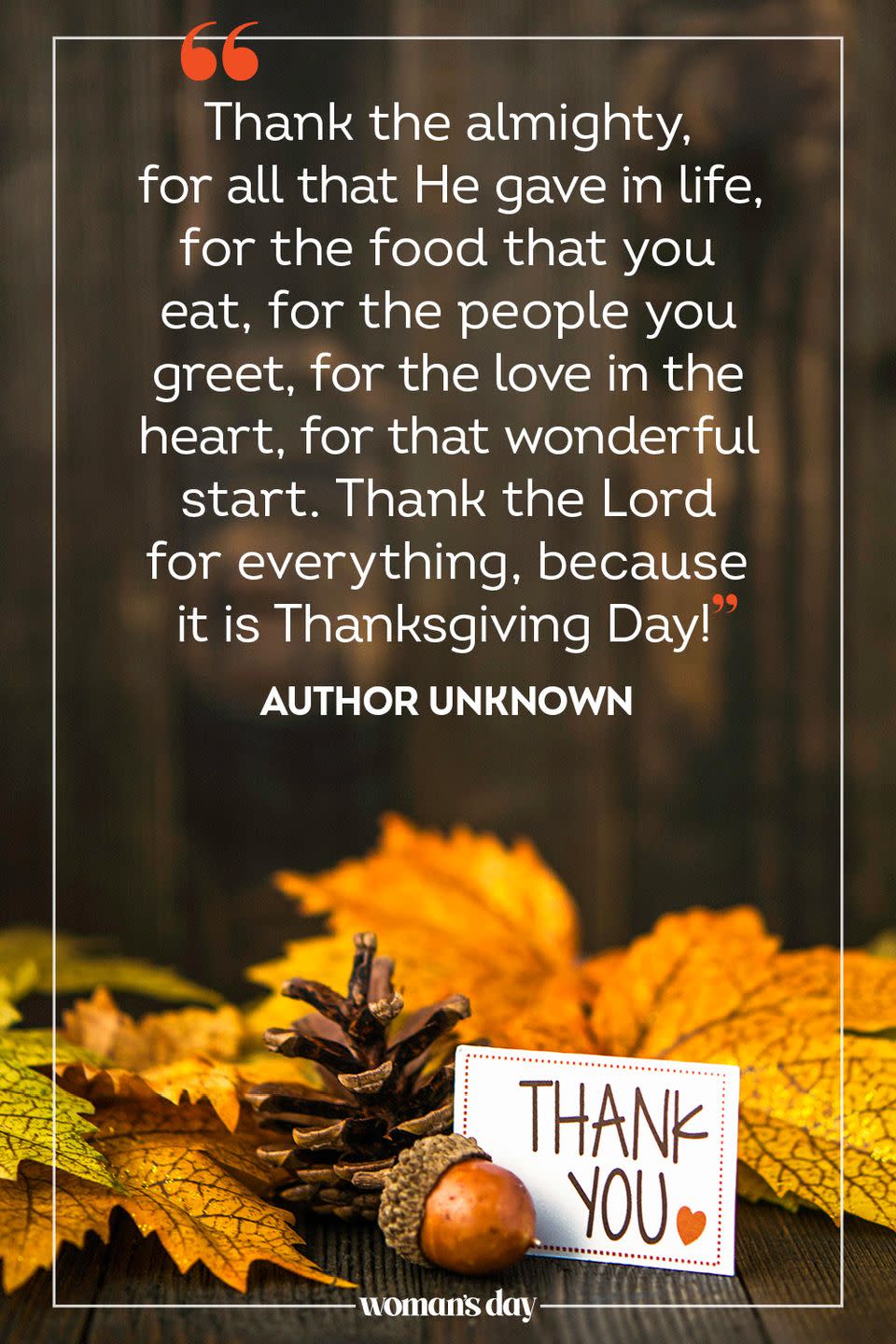 Prayer for Thanksgiving Morning