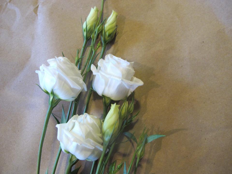 Lisianthus comes in several colors and lasts awhile.