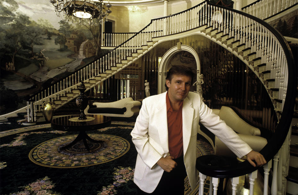 At his home in Greenwich, Connecticut.