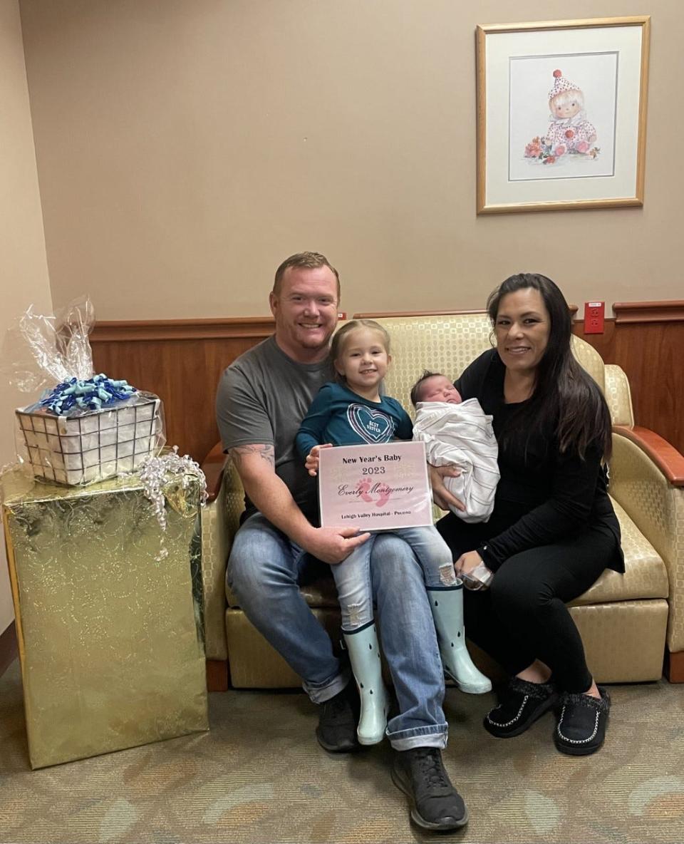 The first baby of 2023 at Lehigh Valley Hospital-Pocono arrived on Tuesday, January 3 at 8:11am. Everly Goodman was born to proud parents Samantha and Ronny Goodman.