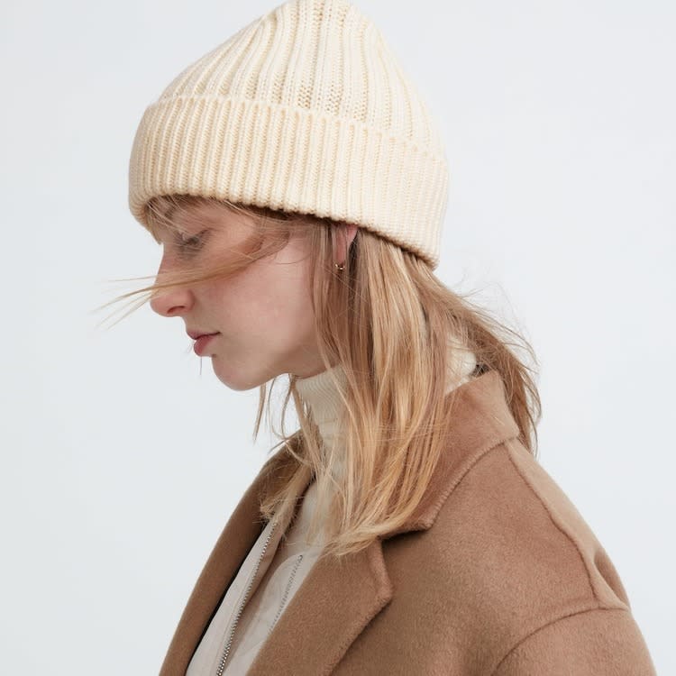 HEATTECH Ribbed Beanie. (Photo: Uniqlo SG)