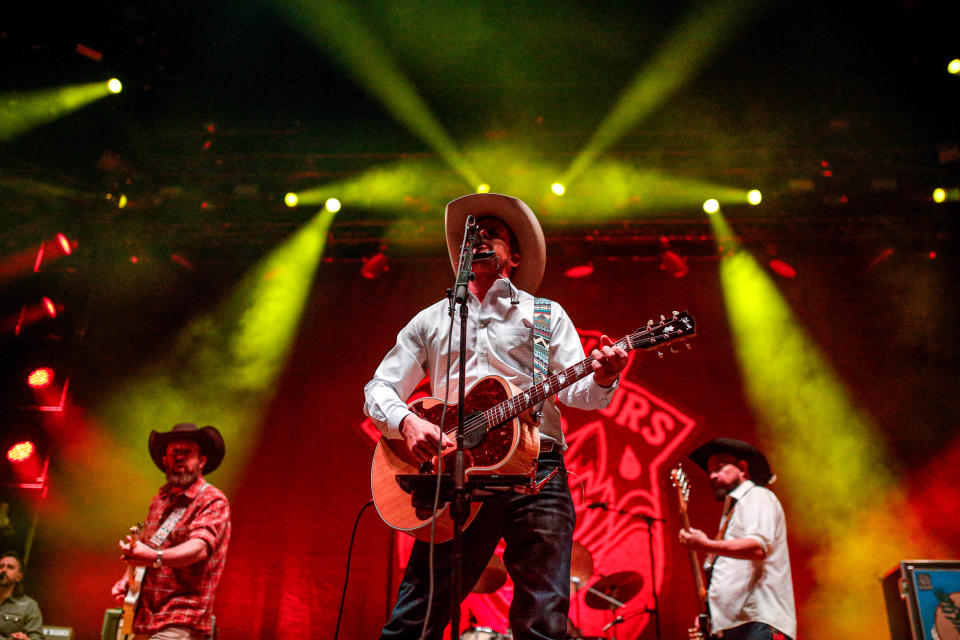 Evan Felker of Turnpike Troubadours performs at the Paycom Center in Oklahoma City, on Friday, Jan. 19, 2024.