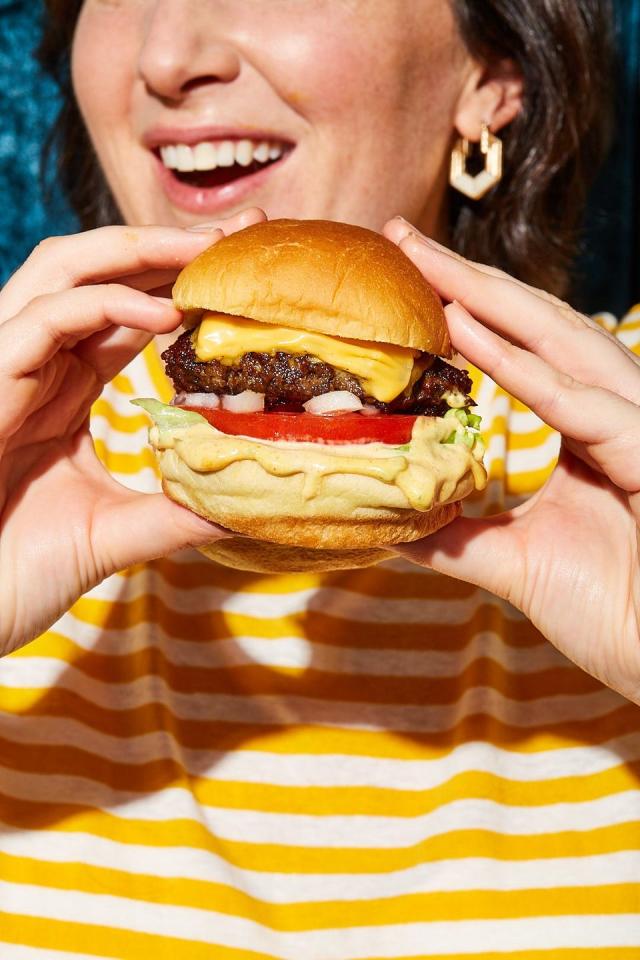 Bacon Weave Blue Cheese Burgers with Caramelized Onions - Umami Girl