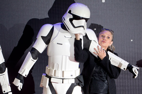 carrie fisher force awakens