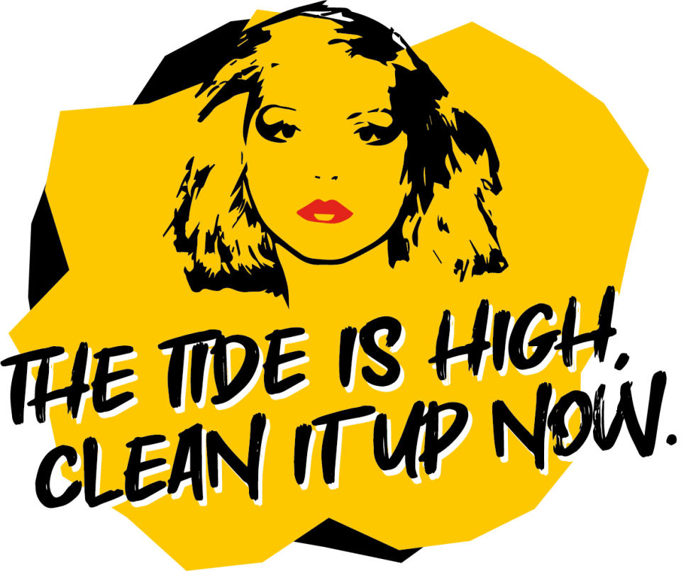 Special design by Debbie Harry for WaterAid’s Our Climate Fight campaign (WaterAid/PA)