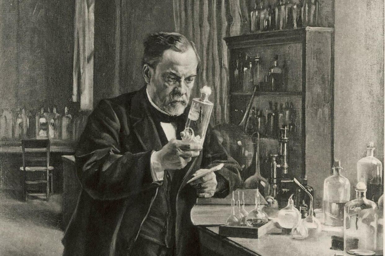Louis Pasteur dans son laboratoire, en 1885.  - Credit:MARY EVANS/SIPA / SIPA / MARY EVANS/SIPA