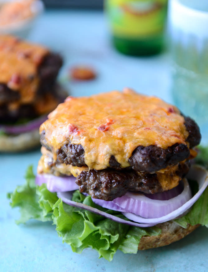 <strong>Get the <a href="http://www.howsweeteats.com/2015/07/our-favorite-cheesiest-pimento-cheese-burgers/" target="_blank">Pimento Cheese Burgers recipe</a>&nbsp;from How Sweet It Is</strong>