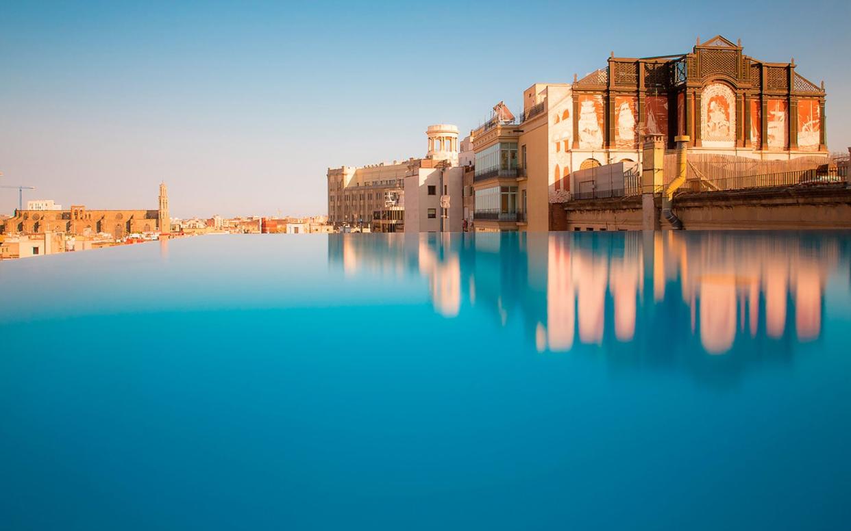 The rooftop infinity pool steals the show at Barcelona's Grand Hotel Central