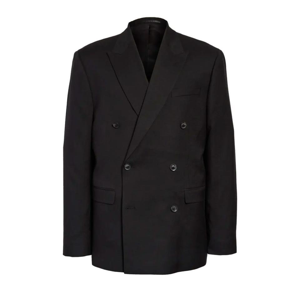 Boxy Double Breasted Suit Jacket