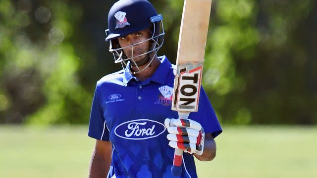 Raval in action in the Ford Trophy. Image: Getty